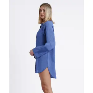 Robe chemise de praia de manga longa para mulher Admas image-1