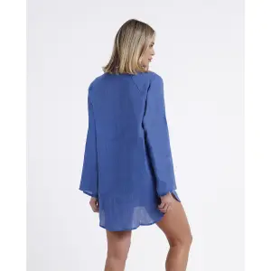 Robe chemise de praia de manga longa para mulher Admas image-2