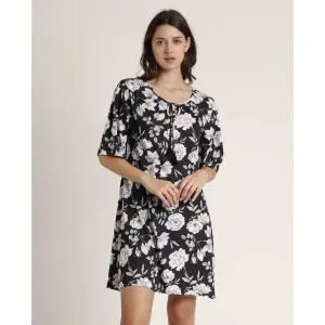 Robe de plage à fleurs manches françaises femme Admas image-1