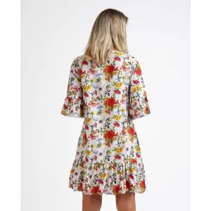 Women's French Sleeve Dress Admas Mexican Otomi image-2