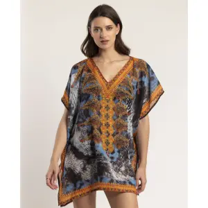 Robe caftan ajourée femme Admas image-1