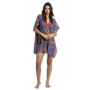 Robe caftan violette femme Admas image-0