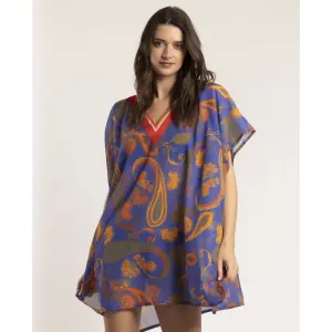 Robe caftan violette femme Admas image-1