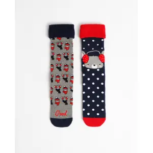 Meias antiderrapantes para mulher Admas Good Morning Mouse (x6) image-1