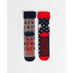 Meias antiderrapantes para mulher Admas Good Morning Mouse (x6) image-2