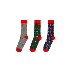 Medium Diver Christmas Socks Admas (x3)