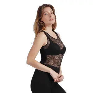 Sleeveless tulle bodysuit for women Admas Classic image-2