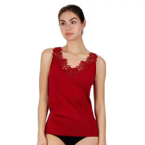 T-shirt di Natale con scollatura in pizzo donna Admas image-0