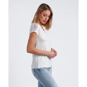 T-shirt da donna in pizzo Admas image-1