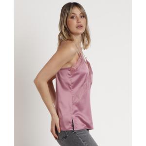 Top de encaje cruzado para mujer Admas image-1