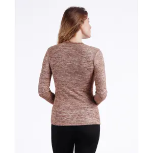 Dames lange mouw warme kant T-shirt Admas image-2