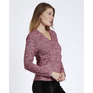 Dames lange mouw warme kant T-shirt Admas image-1