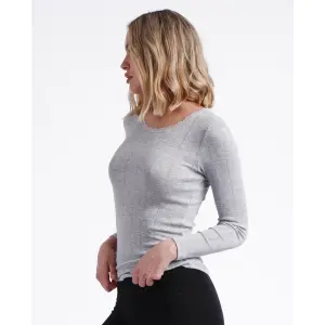 T-shirt côtelé manches longues femme Admas image-1