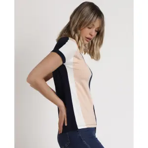 T-shirt à bandes verticales femme Admas image-1