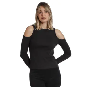 Women's long sleeve off-the-shoulder t-shirt Admas