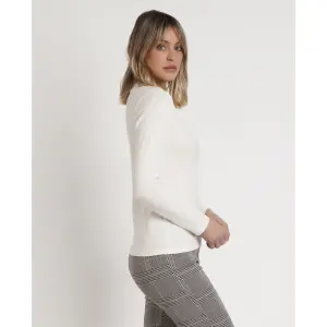 T-shirt manches longues et col en V femme Admas image-1