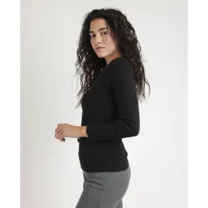 T-shirt manches longues et col en V femme Admas image-1