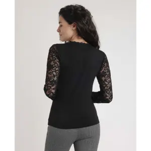 Dames lange mouw kant T-shirt Admas image-2