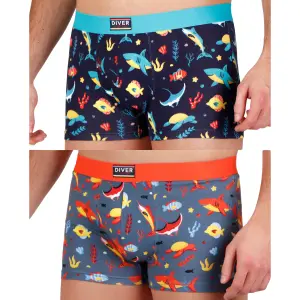 Boxer de algodón elástico impreso Admas (x2) image-2