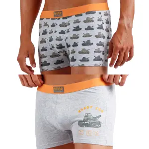 Boxer in cotone elastico stampato Admas War (x2) image-2