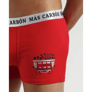 Boxer de algodón elástico Admas Carbón image-1
