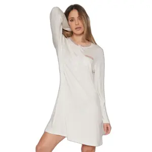 Chemise camisole de nuit en dentelle manches longues femme Admas image-0