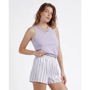 Pyjama à rayures avec bretelles femme Admas image-2