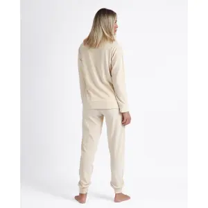 Women's long sleeve open pyjamas in double velour Admas Velvet Soft image-2