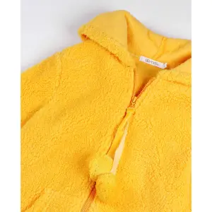 Girls' warm long-sleeve coat Admas Morning Chocolate image-2