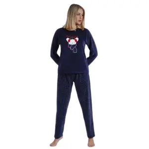 Långärmad pyjamas för kvinnor Admas Morning Mouse