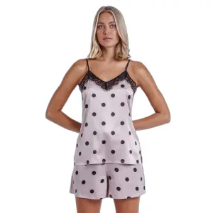 Elegant polka dot women’s pyjamas with straps Admas Classic image-0