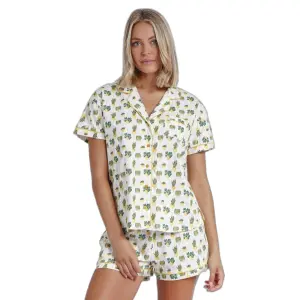 Pyjama ouvert à manches courtes femme Admas Hanging Out image-0