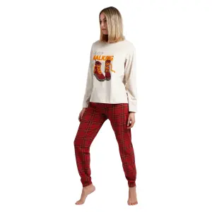 Pigiama a maniche lunghe donna Admas Keep Walking image-1