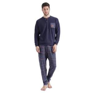 Pijama de manga comprida Admas Magnific Indigo A image-0