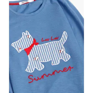 Langärmliger Sommerpyjama für Mädchen Admas Lou Lou image-2