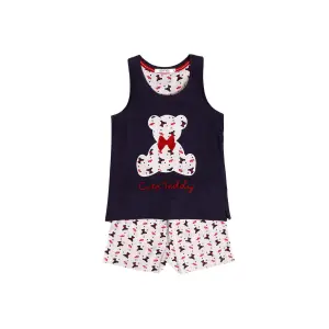 Άνετο νυχτικό χωρίς μανίκια για κορίτσι Admas Cute Teddy image-0