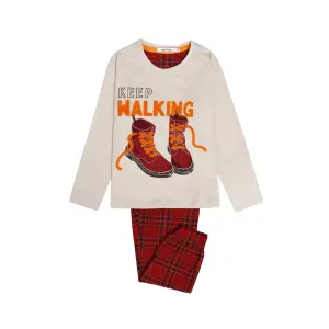 Girls' long-sleeve pyjamas Admas Keep Walking
