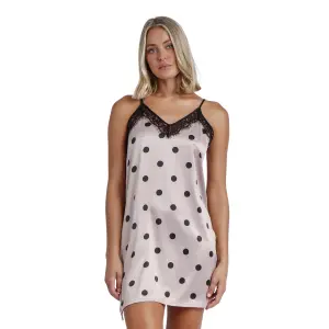 Camicia da notte con spalline donna Admas Classic Elegant Dots