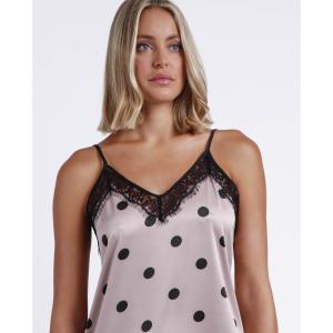 Camicia da notte con spalline donna Admas Classic Elegant Dots image-3