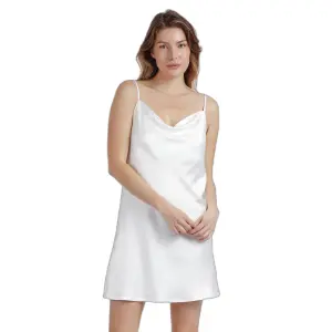 Satin strappy nightie for women Admas Classic Luxe image-1