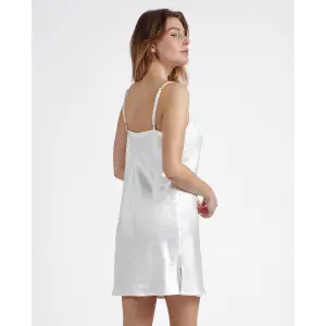 Satin strappy nightie for women Admas Classic Luxe image-3