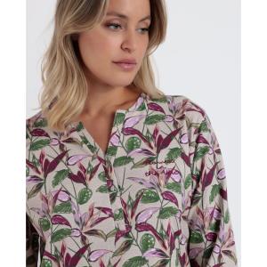 Long-sleeved nightdress for women Admas Garden Flowers In The Attic image-3