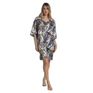 French sleeves women’s nightie Admas Luxury Leopard image-0
