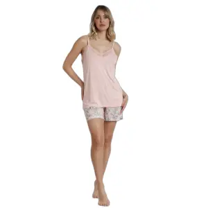 Pijama de alças para mulher Admas Garden Flowers image-0