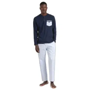 Striped long-sleeve pyjama Admas Classic image-0