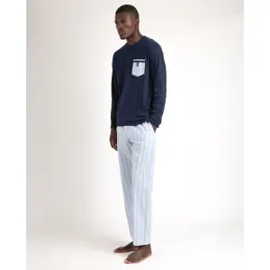 Striped long-sleeve pyjama Admas Classic image-1