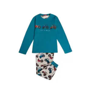 Children's long sleeve pyjamas Admas Diver Tractor A image-0