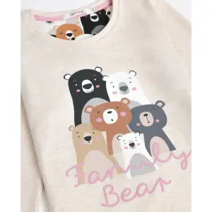 Girls' long-sleeve pyjamas Admas Family Bear image-3