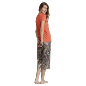 Shiny cashmere pyjamas for women Admas Garden image-1