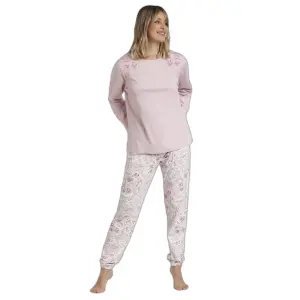 Pijama de manga longa senhora Admas Classic Live image-0